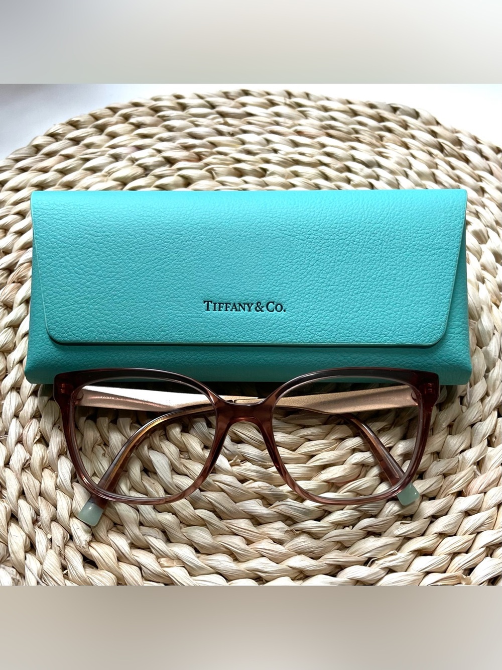 Tiffany & Co. Eyeglasses Women’s Pink Brown Full Rim TF2189 8297